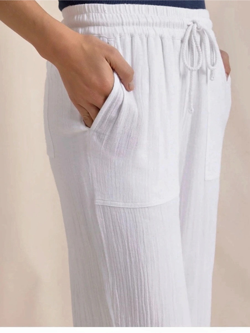Hailey Lyn Wide Leg Pants in White Size XL NWT